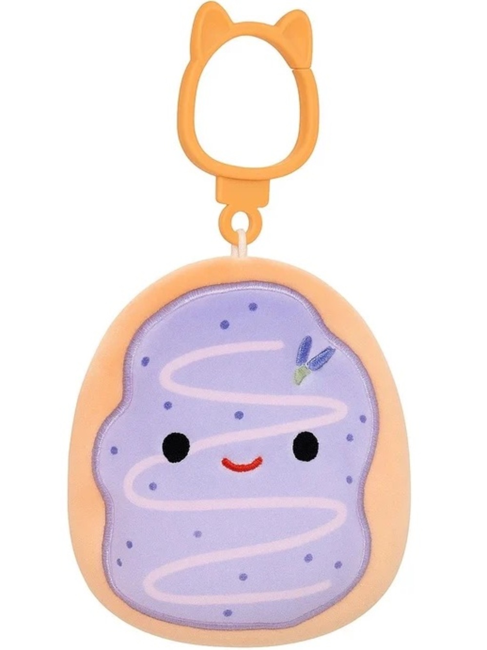 Squishmallows SELAH the Lavender Donut Plush Clip On Keychain / 3.5” / BRAND NEW